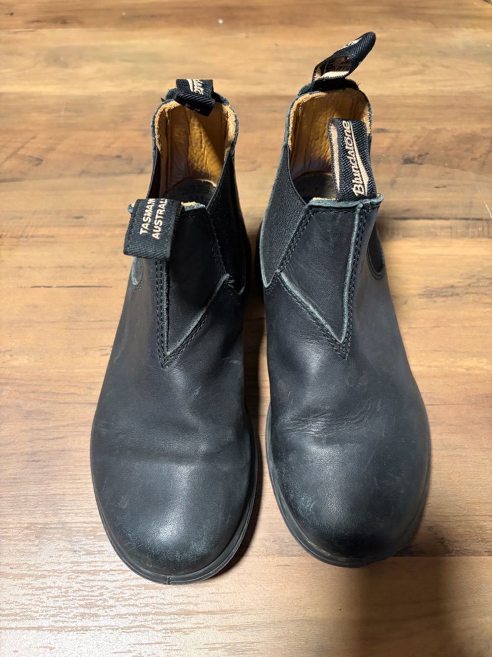 Blundstone Kid’s Black Leather Chelsea Boots